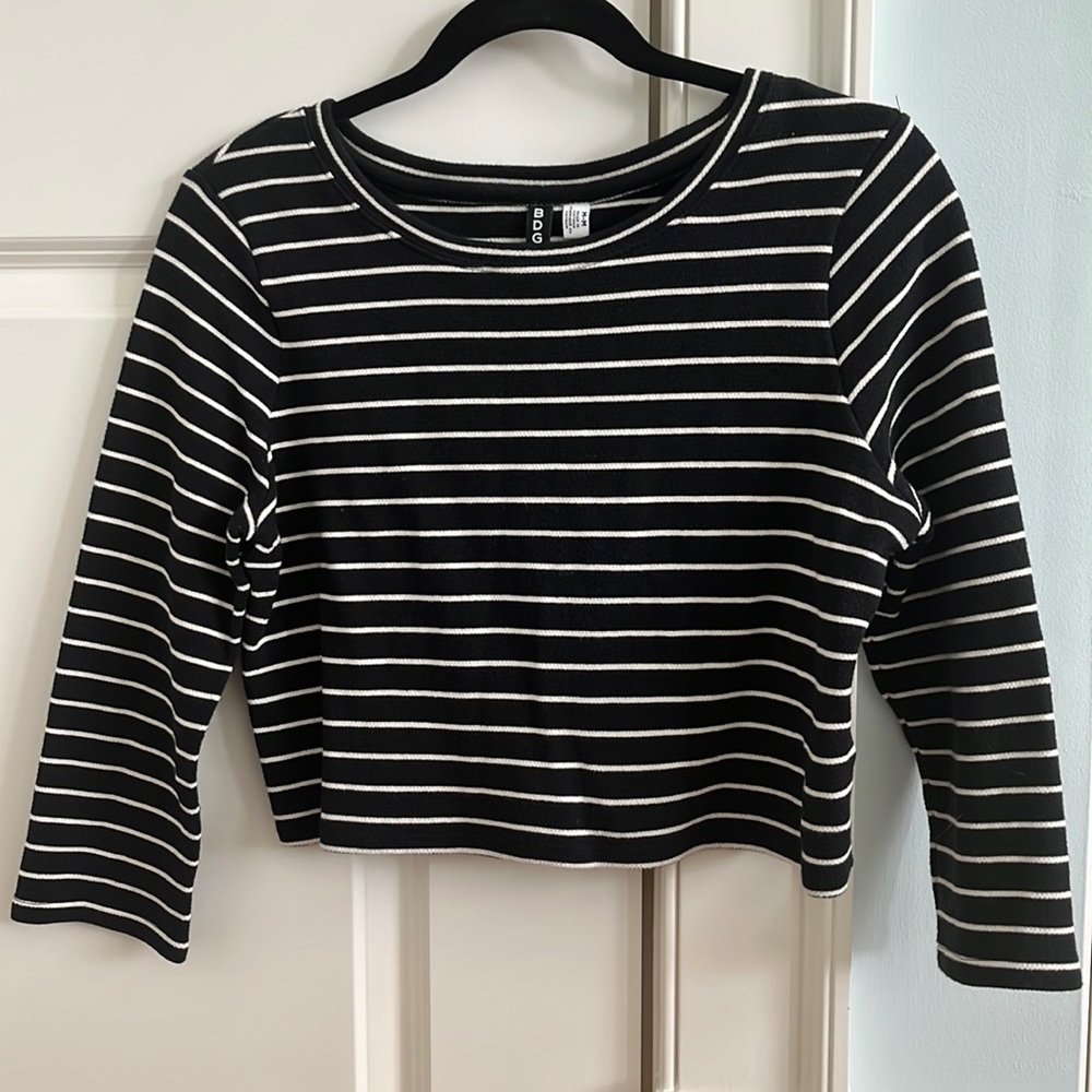 Striped cropped BDG sweater